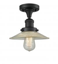  517-1CH-BK-G2 - Halophane - 1 Light - 9 inch - Matte Black - Semi-Flush Mount