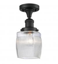 Innovations Lighting 517-1CH-BK-G302 - Colton - 1 Light - 6 inch - Matte Black - Semi-Flush Mount