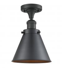 Innovations Lighting 517-1CH-BK-M13-BK-LED - Appalachian - 1 Light - 8 inch - Matte Black - Semi-Flush Mount