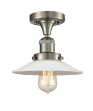 Innovations Lighting 517-1CH-SN-G1-LED - Halophane - 1 Light - 9 inch - Brushed Satin Nickel - Semi-Flush Mount