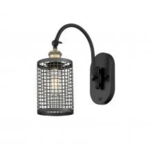  518-1W-BAB-M18-BK - Nestbrook - 1 Light - 5 inch - Black Antique Brass - Sconce