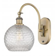  518-1W-BB-G122C-8CL - Athens - 1 Light - 8 inch - Brushed Brass - Sconce