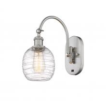 Innovations Lighting 518-1W-SN-G1013-LED - Belfast - 1 Light - 6 inch - Brushed Satin Nickel - Sconce