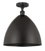 Innovations Lighting 616-1F-BK-MBD-16-BK - Bristol - 1 Light - 16 inch - Matte Black - Semi-Flush Mount