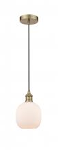 Innovations Lighting 616-1P-AB-G101 - Belfast - 1 Light - 6 inch - Antique Brass - Cord hung - Mini Pendant