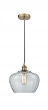 Innovations Lighting 616-1P-AB-G92-L-LED - Fenton - 1 Light - 11 inch - Antique Brass - Cord hung - Mini Pendant