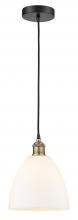  616-1P-BAB-GBD-91 - Bristol - 1 Light - 9 inch - Black Antique Brass - Cord hung - Mini Pendant