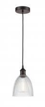  616-1P-OB-G382 - Castile - 1 Light - 6 inch - Oil Rubbed Bronze - Cord hung - Mini Pendant