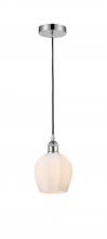  616-1P-PC-G461-6 - Norfolk - 1 Light - 6 inch - Polished Chrome - Cord hung - Mini Pendant