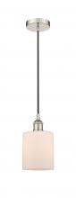  616-1P-PN-G111 - Cobbleskill - 1 Light - 5 inch - Polished Nickel - Cord hung - Mini Pendant