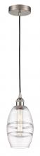 Innovations Lighting 616-1P-SN-G557-6CL - Vaz - 1 Light - 6 inch - Brushed Satin Nickel - Cord hung - Mini Pendant