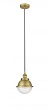  616-1PH-BB-HFS-64-BB - Hampden - 1 Light - 7 inch - Brushed Brass - Cord hung - Mini Pendant