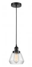  616-1PH-BK-G172 - Fulton - 1 Light - 7 inch - Matte Black - Cord hung - Mini Pendant