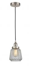  616-1PH-SN-G142 - Chatham - 1 Light - 7 inch - Brushed Satin Nickel - Cord hung - Mini Pendant