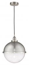 Innovations Lighting 616-1PH-SN-HFS-124-SN-LED - Hampden - 1 Light - 13 inch - Brushed Satin Nickel - Cord hung - Pendant