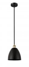  616-1S-BAB-MBD-9-BK - Bristol - 1 Light - 9 inch - Black Antique Brass - Cord hung - Mini Pendant