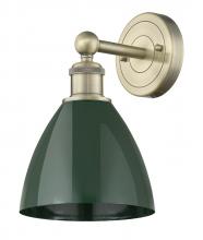  616-1W-AB-MBD-75-GR - Plymouth - 1 Light - 8 inch - Antique Brass - Sconce