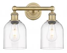  616-2W-BB-G558-6CL - Bella - 2 Light - 15 inch - Brushed Brass - Bath Vanity Light