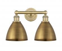  616-2W-BB-MBD-75-BB - Bristol - 2 Light - 17 inch - Brushed Brass - Bath Vanity Light