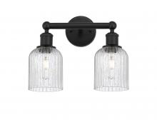  616-2W-BK-G559-5SDY - Bridal Veil - 2 Light - 14 inch - Matte Black - Bath Vanity Light