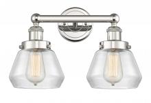  616-2W-PN-G172 - Fulton - 2 Light - 16 inch - Polished Nickel - Bath Vanity Light