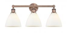  616-3W-AC-GBD-751 - Bristol - 3 Light - 26 inch - Antique Copper - Bath Vanity Light