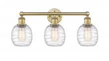  616-3W-BB-G1013 - Belfast - 3 Light - 24 inch - Brushed Brass - Bath Vanity Light