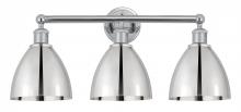  616-3W-PC-MBD-75-PC - Bristol - 3 Light - 26 inch - Polished Chrome - Bath Vanity Light