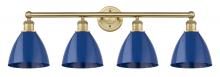  616-4W-BB-MBD-75-BL - Plymouth - 4 Light - 35 inch - Brushed Brass - Bath Vanity Light