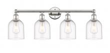  616-4W-PN-G558-6CL - Bella - 4 Light - 33 inch - Polished Nickel - Bath Vanity Light