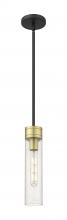  617-1S-BAB-G617-11SDY - Boreas - 1 Light - 3 inch - Black Antique Brass - Stem Hung - Mini Pendant