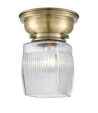 Innovations Lighting 623-1F-AB-G302-LED - Colton - 1 Light - 6 inch - Antique Brass - Flush Mount