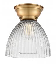  623-1F-BB-G222 - Seneca Falls - 1 Light - 10 inch - Brushed Brass - Flush Mount