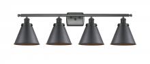 Innovations Lighting 916-4W-BK-M13-LED - Appalachian - 4 Light - 36 inch - Matte Black - Bath Vanity Light