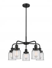  916-5CR-BK-G52 - Edison - 5 Light - 24 inch - Matte Black - Chandelier