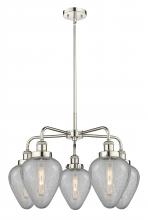  916-5CR-PN-G165 - Geneseo - 5 Light - 25 inch - Polished Nickel - Chandelier