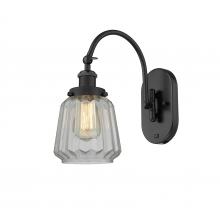  918-1W-BK-G142 - Chatham - 1 Light - 7 inch - Matte Black - Sconce