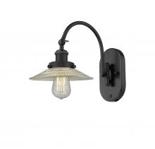  918-1W-BK-G2 - Halophane - 1 Light - 9 inch - Matte Black - Sconce