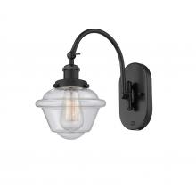  918-1W-BK-G534 - Oxford - 1 Light - 8 inch - Matte Black - Sconce