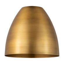  MBD-9-BB - Metal Bristol Light 9 inch Brushed Brass Metal Shade