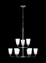 Generation Lighting 3115209-05 - Nine Light Chandelier