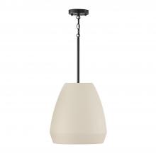 Capital 354211IV - 1-Light Handcrafted Terracotta Pendant in Ivory and Matte Black