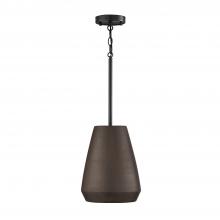 Capital 354213UR - 1-Light Handcrafted Terracotta Pendant in Umber and Matte Black