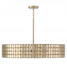  454141HB - 4-Light Medallion Chandelier in Champagne Brass