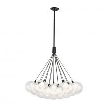  CH3128-BK - Bolla 28-in Black LED Chandelier