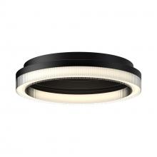  FM46116-BK-3CCT-UNV - Calix 16-in Black LED Flush Mount