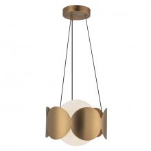  CH59810-BG/OP - Ciel 10-in Brushed Gold/Opal Glass Socket Chandelier