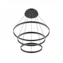  CH87932-BK-UNV-010 - Cerchio 32-in Black LED Chandeliers