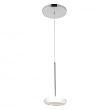  PD97204-CH/CL - Stephord 4-in Chrome/Clear Glass LED Pendant