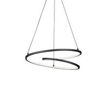  PD11119-BK - Twist 19-in Black LED Pendant